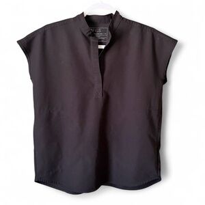 FIGS Women's Black Rafaela Scrub Top